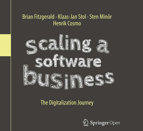 Book cover of Scaling a Software Business: The Digitalization Journey