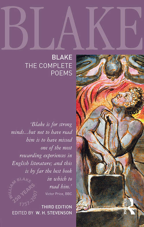 Book cover of Blake: The Complete Poems (3) (Longman Annotated English Poets)