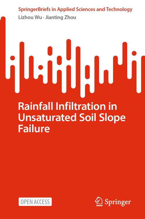 Book cover of Rainfall Infiltration in Unsaturated Soil Slope Failure (1st ed. 2023) (SpringerBriefs in Applied Sciences and Technology)