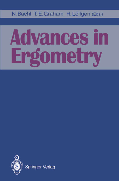 Book cover of Advances in Ergometry (1991)