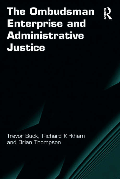 Book cover of The Ombudsman Enterprise and Administrative Justice