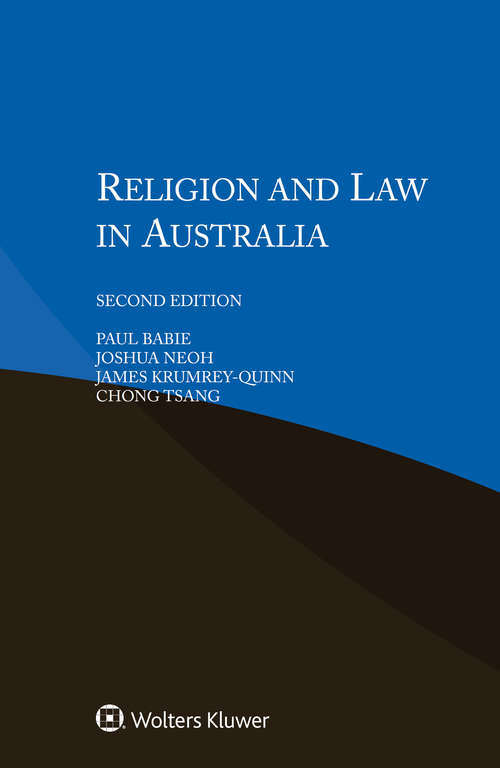 Book cover of Religion and Law in Australia (2)