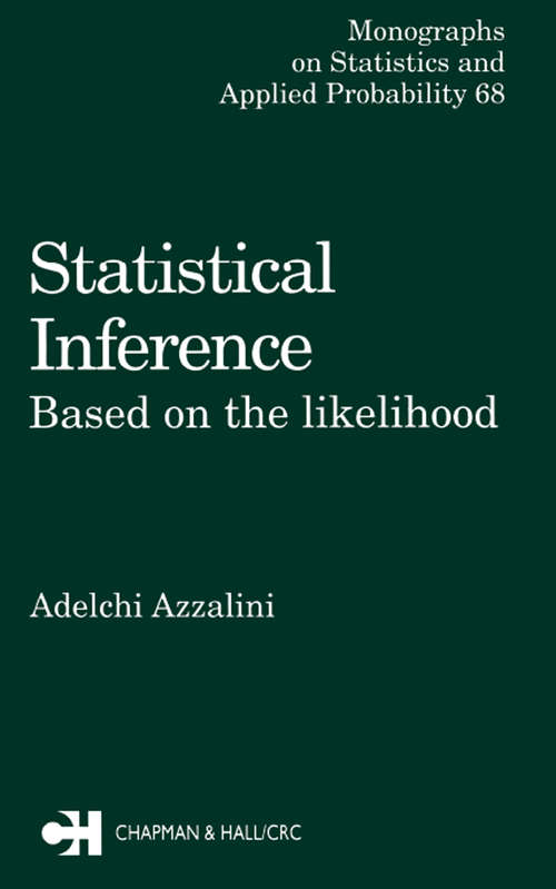Book cover of Statistical Inference Based on the likelihood