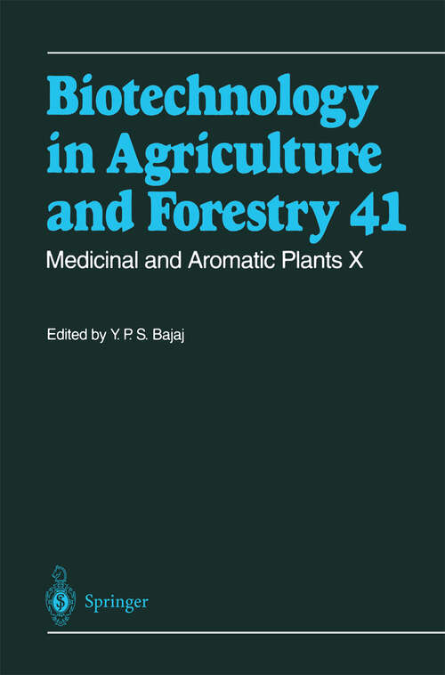 Book cover of Medicinal and Aromatic Plants X (1998) (Biotechnology in Agriculture and Forestry #41)