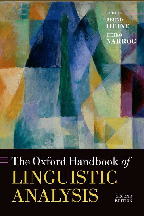 Book cover of The Oxford Handbook of Linguistic Analysis (Oxford Handbooks)