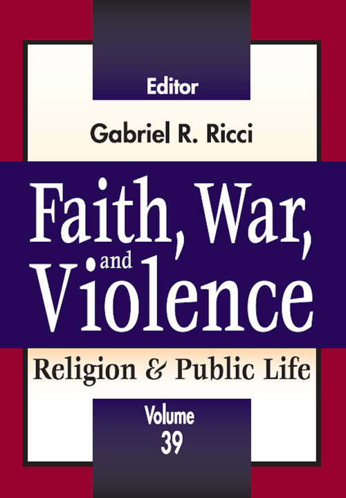 Book cover of Faith, War, and Violence