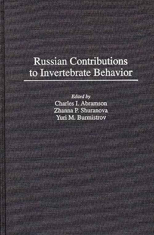 Book cover of Russian Contributions to Invertebrate Behavior