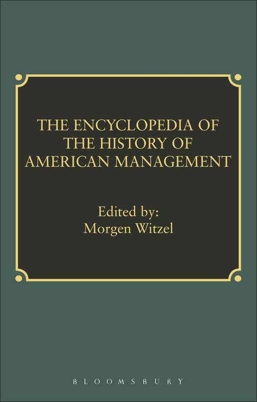 Book cover of Encyclopedia of History of American Management