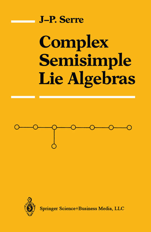 Book cover of Complex Semisimple Lie Algebras (1987)