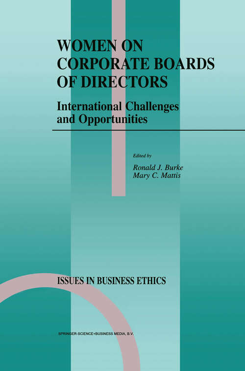 Book cover of Women on Corporate Boards of Directors: International Challenges and Opportunities (2000) (Issues in Business Ethics #14)