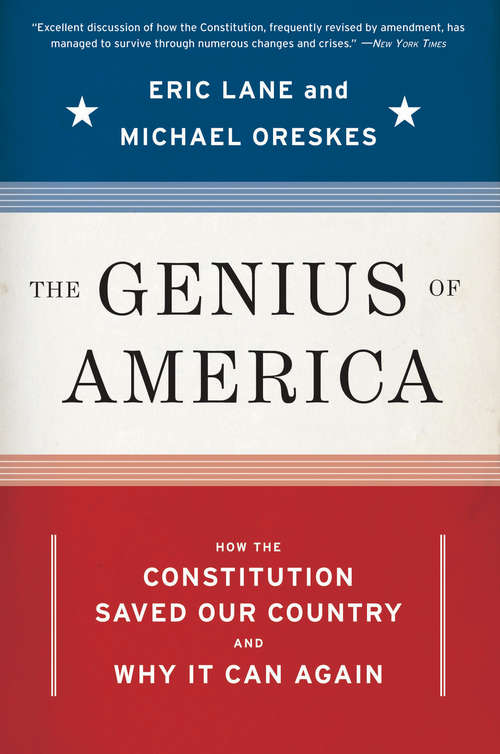 Book cover of The Genius of America: How the Constitution Saved Our Country--and Why It Can Again