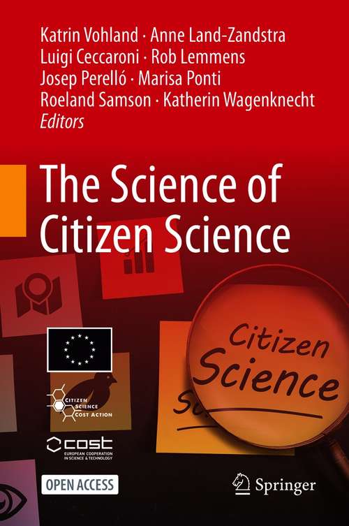Book cover of The Science of Citizen Science (1st ed. 2021)