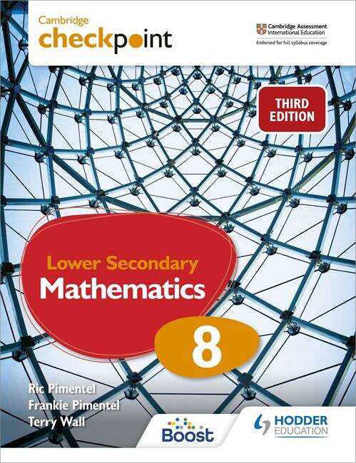 Book cover of Cambridge Checkpoint Lower Secondary Mathematics Student's Book 8: Third Edition