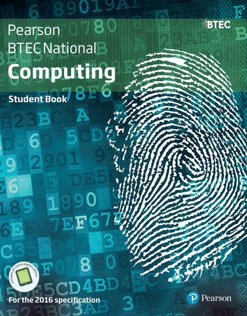 Book cover of Pearson BTEC National Computing Student Book (PDF)