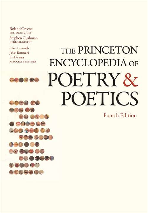 Book cover of The Princeton Encyclopedia of Poetry and Poetics: Fourth Edition