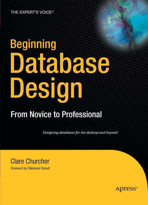 Book cover of Beginning Database Design: From Novice to Professional (1st ed.)