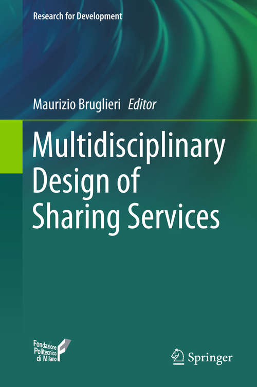 Book cover of Multidisciplinary Design of Sharing Services (Research for Development)