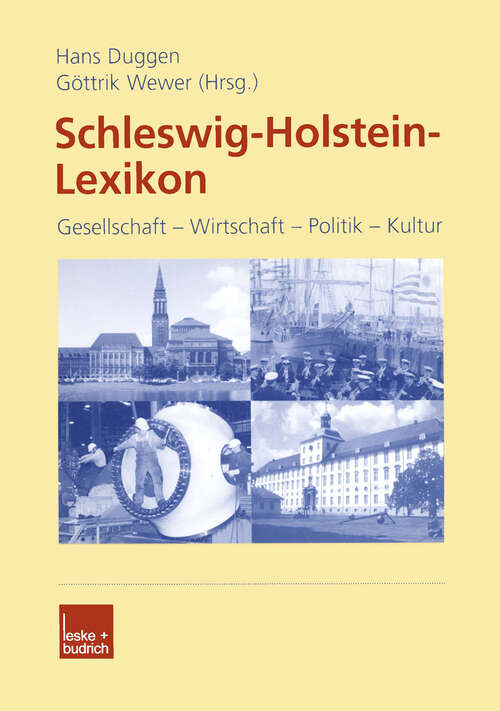 Book cover of Schleswig-Holstein-Lexikon: Gesellschaft — Wirtschaft — Politik — Kultur (2002) (Altenholzer Schriften #2)