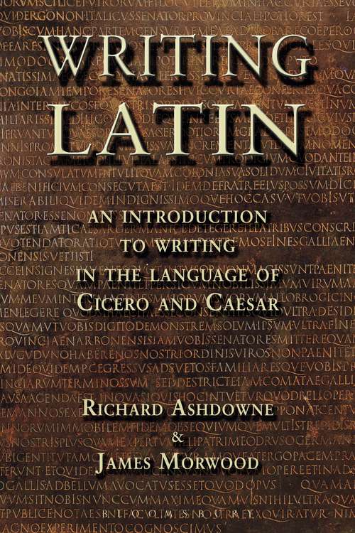 Book cover of Writing Latin