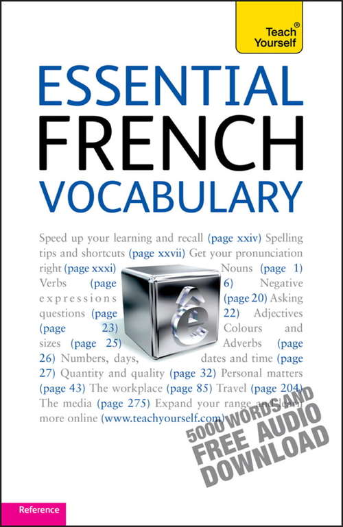 Book cover of Essential French Vocabulary: Teach Yourself (Teach Yourself Language Reference)