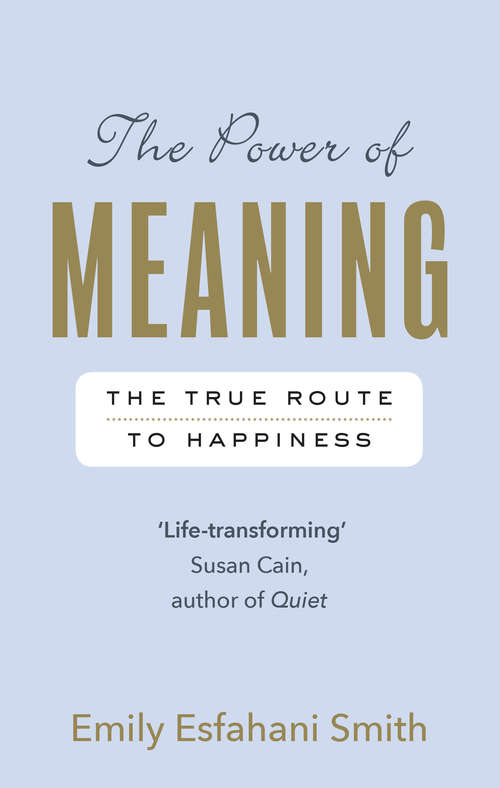 Book cover of The Power of Meaning: The true route to happiness
