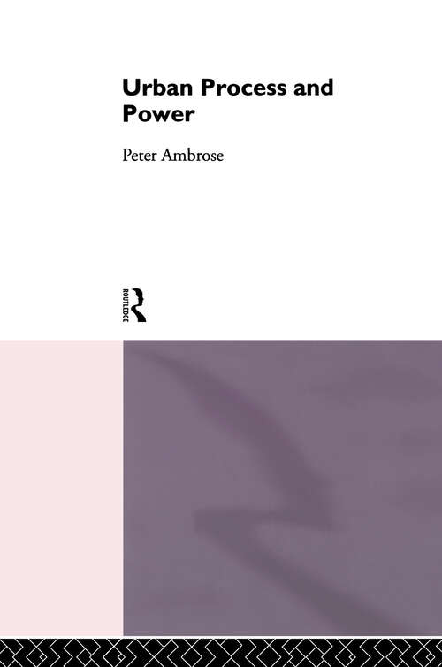 Book cover of Urban Process and Power