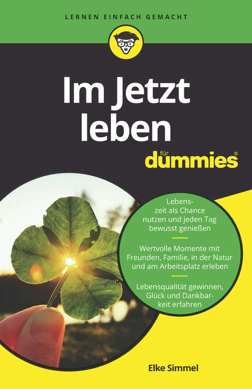 Book cover of Im Jetzt leben für Dummies (Für Dummies)
