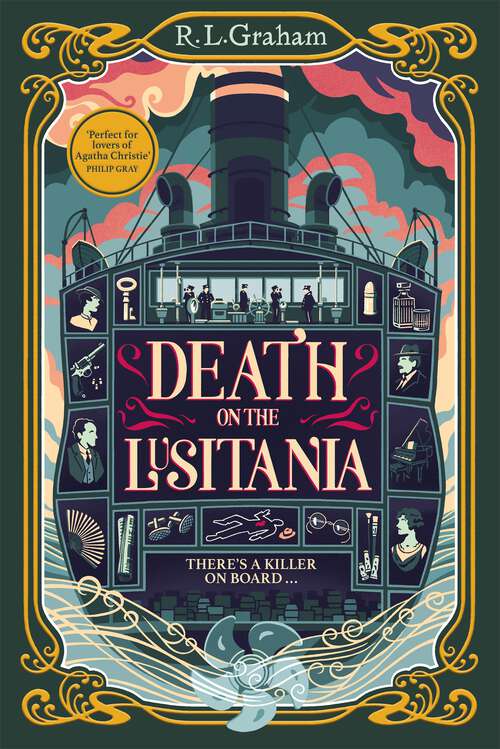 Book cover of Death on the Lusitania: An Agatha Christie-Inspired WW1 Mystery on a Luxury Ocean Liner (Patrick Gallagher #1)