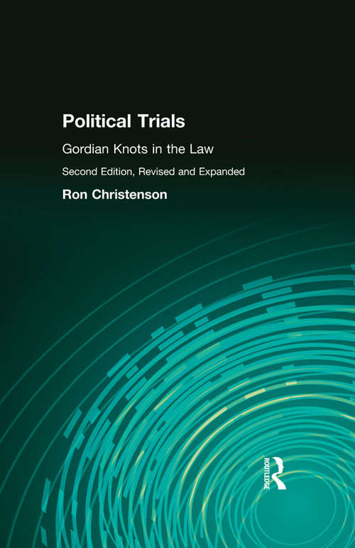Book cover of Political Trials: Gordian Knots in the Law (2)