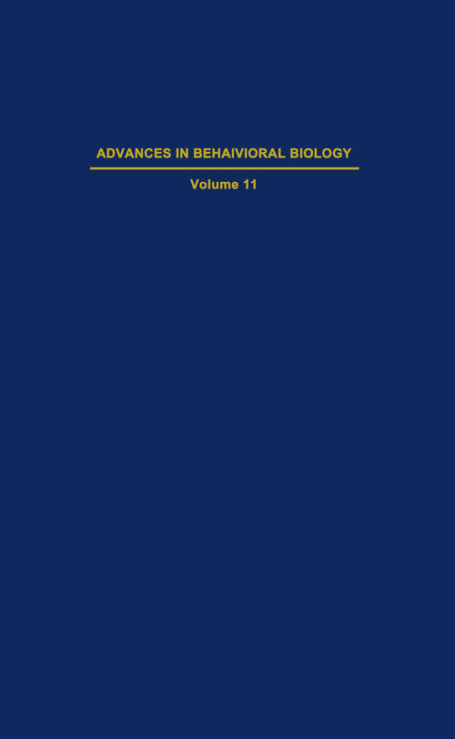Book cover of Reproductive Behavior (1974) (Advances in Behavioral Biology #11)