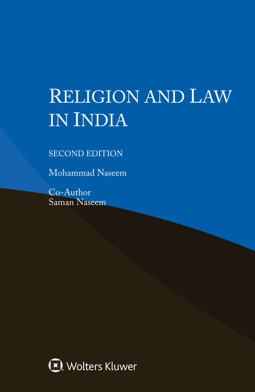 Book cover of Religion and Law in India (2)