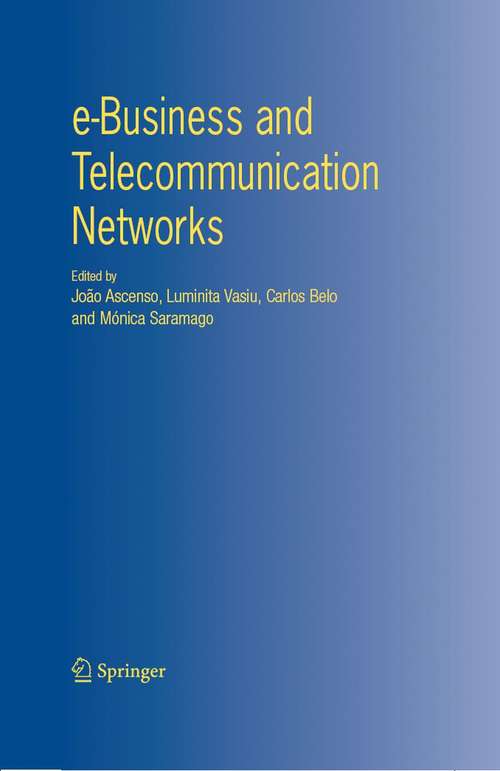 Book cover of e-Business and Telecommunication Networks (2006)