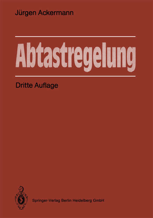Book cover of Abtastregelung (3. Aufl. 1988)