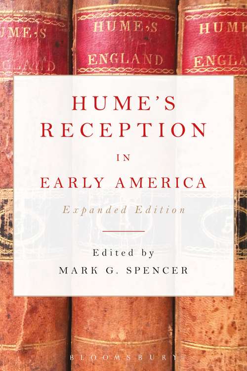 Book cover of Hume’s Reception in Early America: Expanded Edition