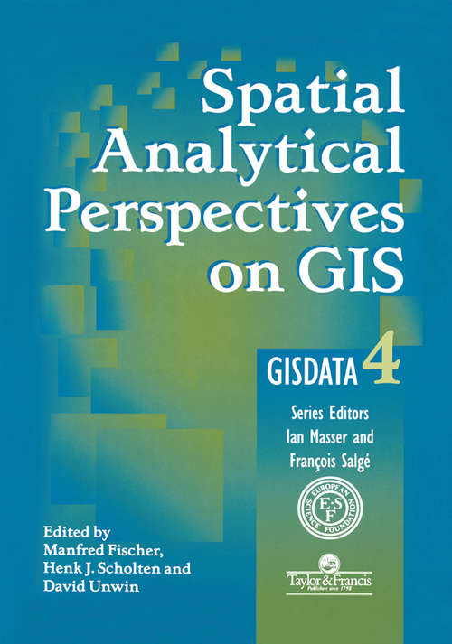 Book cover of Spatial Analytical Perspectives on GIS