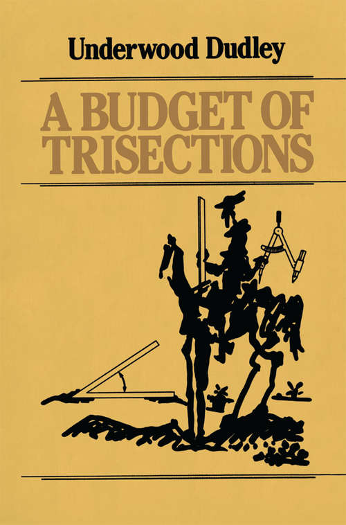 Book cover of A Budget of Trisections (1987)