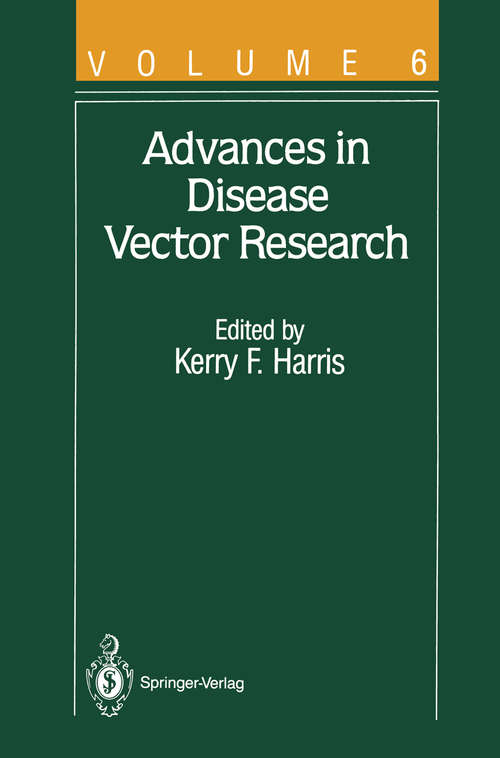 Book cover of Advances in Disease Vector Research (1990) (Advances in Disease Vector Research #6)