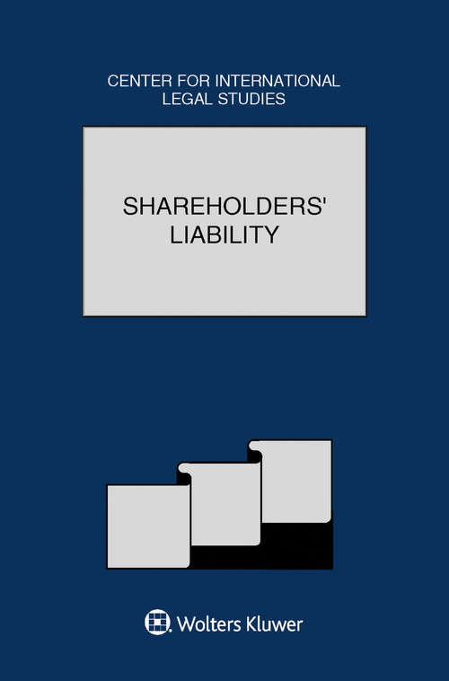 Book cover of Shareholders’ Liability: The Comparative Law Yearbook of International Business, Volume 38A (Comparative Law Yearbook Series)
