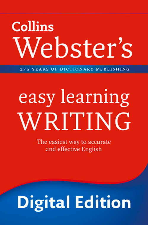 Book cover of Writing (ePub edition) (Collins Webster’s Easy Learning)
