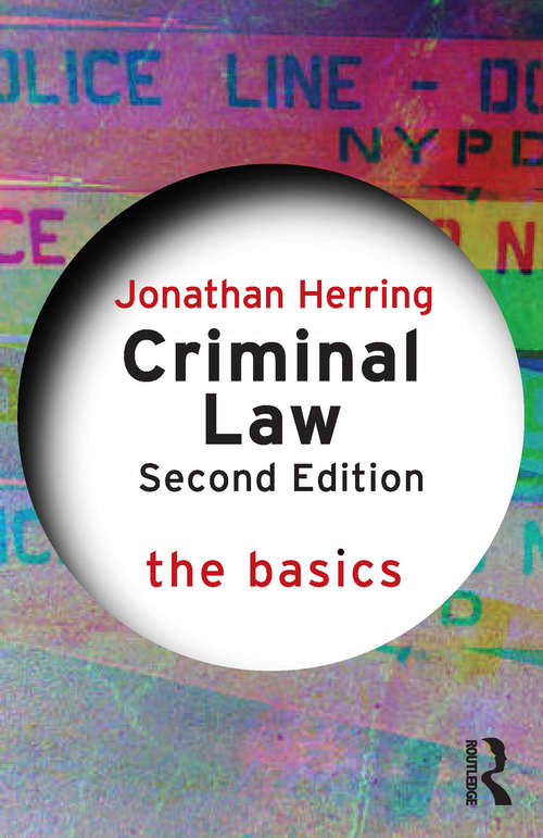 Book cover of Criminal Law: Law Revision And Study Guide (2) (The Basics)