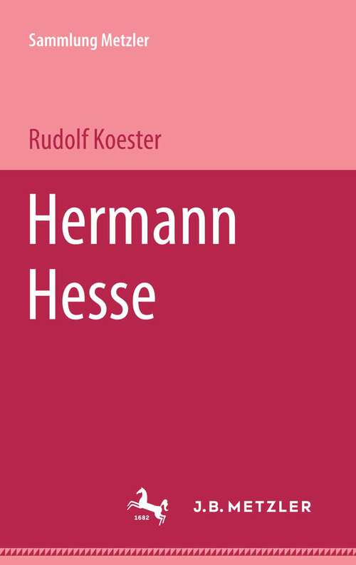 Book cover of Hermann Hesse: Sammlung Metzler, 136 (1. Aufl. 1975) (Sammlung Metzler)