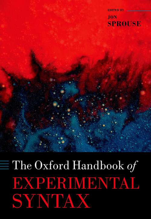 Book cover of The Oxford Handbook of Experimental Syntax (Oxford Handbooks)