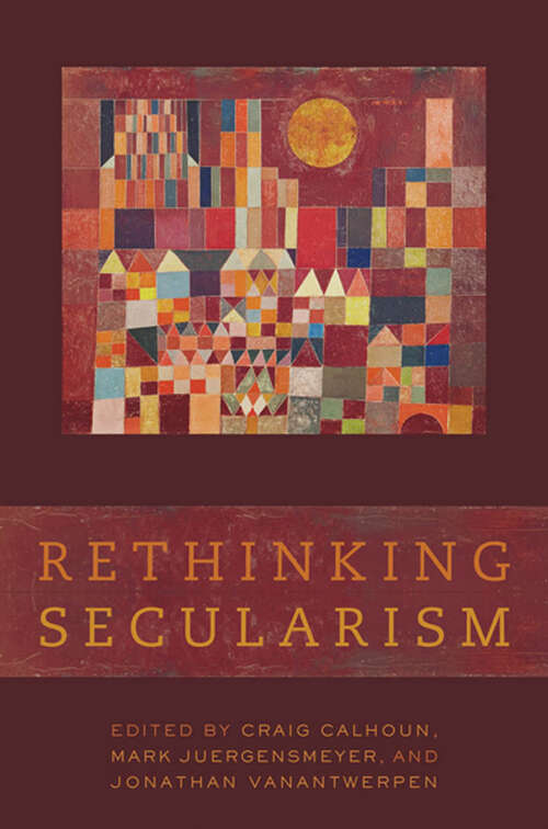 Book cover of Rethinking Secularism