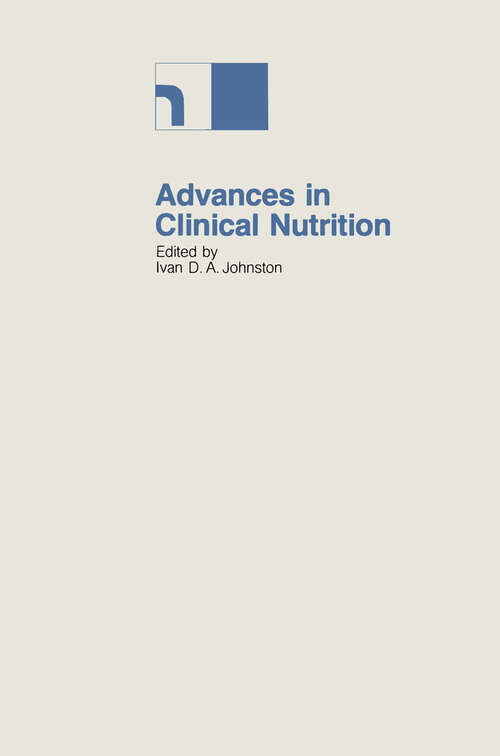 Book cover of Advances in Clinical Nutrition: Proceedings of the 2nd International Symposium held in Bermuda, 16–20th May 1982 (1983)