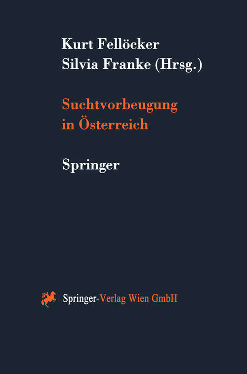 Book cover of Suchtvorbeugung in Österreich (2000)