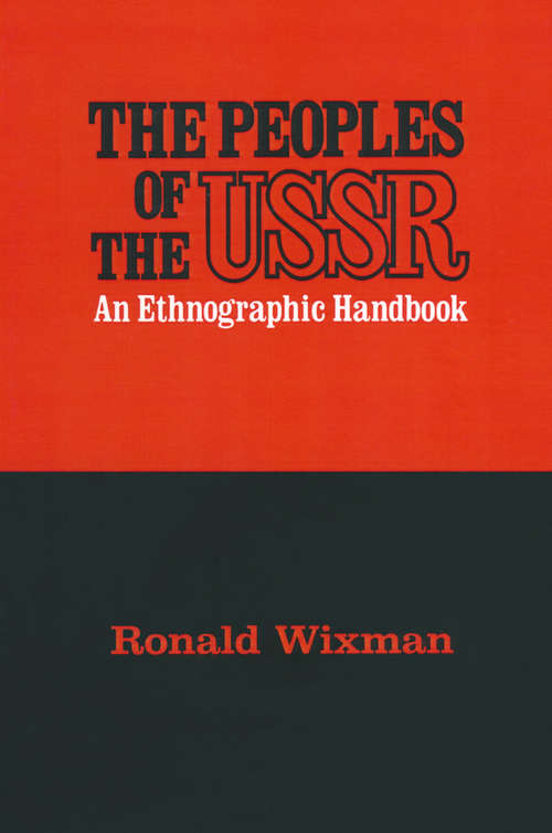 Book cover of Peoples of the USSR: An Ethnographic Handbook