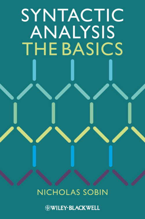 Book cover of Syntactic Analysis: The Basics