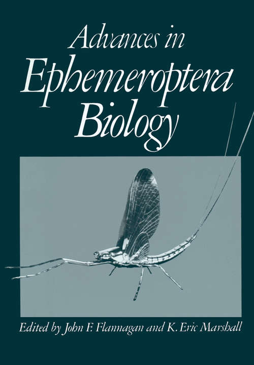 Book cover of Advances in Ephemeroptera Biology (1980)