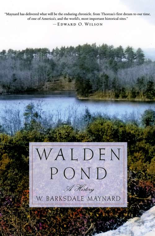 Book cover of Walden Pond: A History